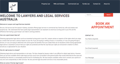Desktop Screenshot of legallawyers.com.au