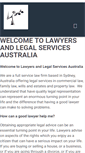 Mobile Screenshot of legallawyers.com.au
