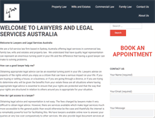 Tablet Screenshot of legallawyers.com.au